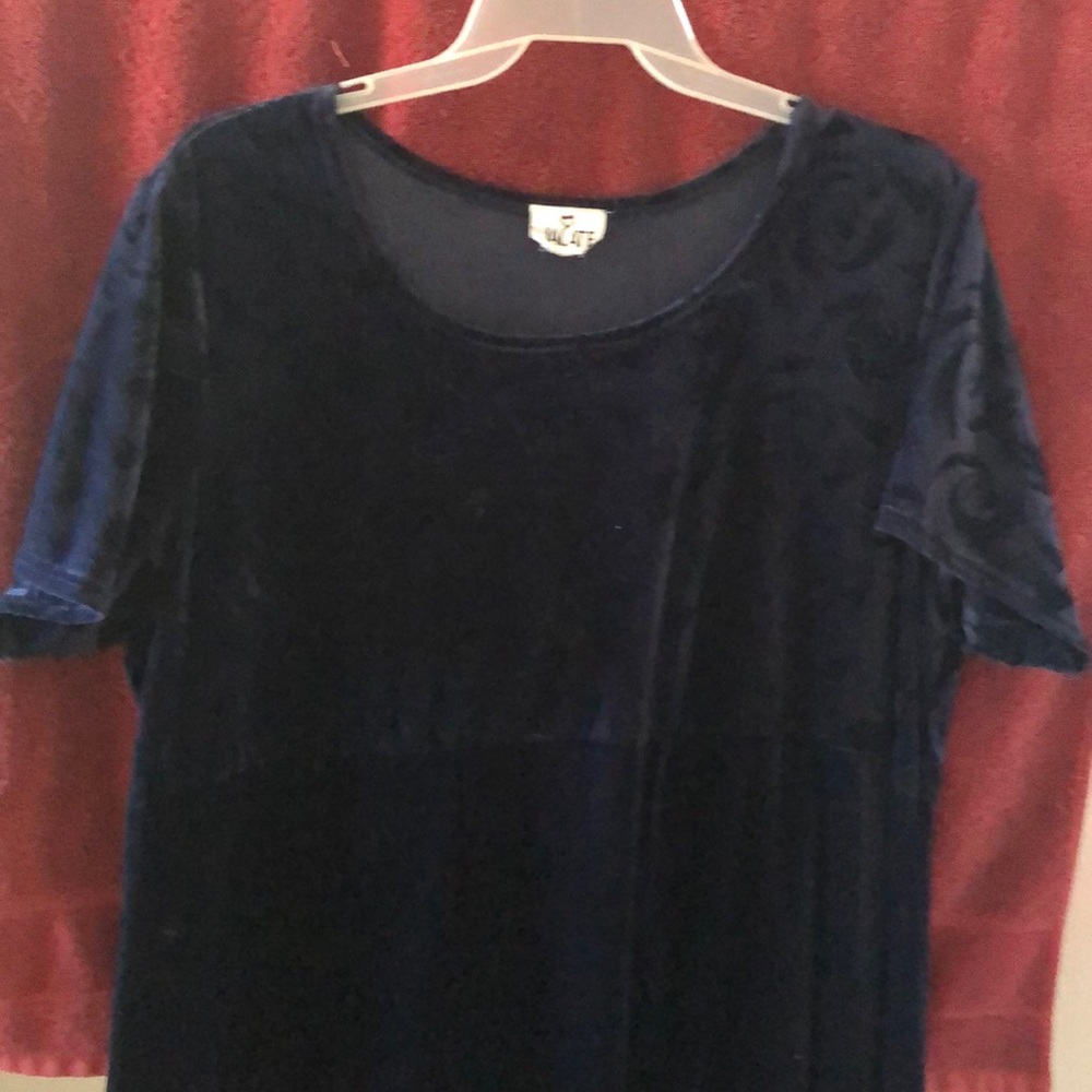 Velvet Long Dress.       Royal Blue